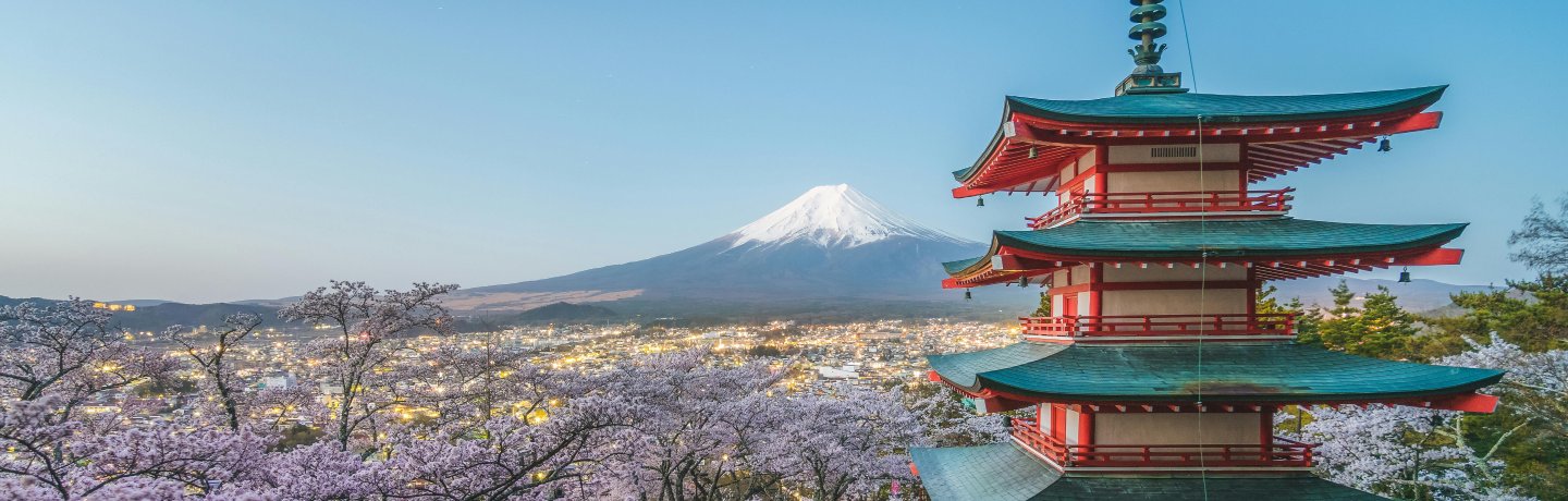See Mt Fuji from Chureito Pagoda
