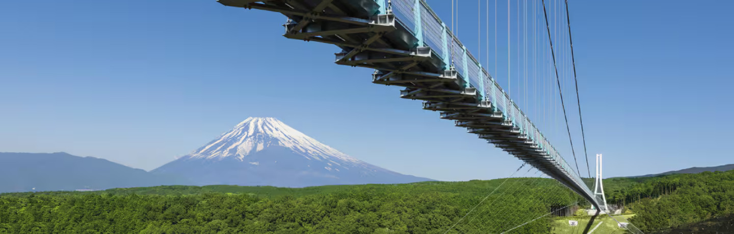 See Mt Fuji from Mishima Skywalk