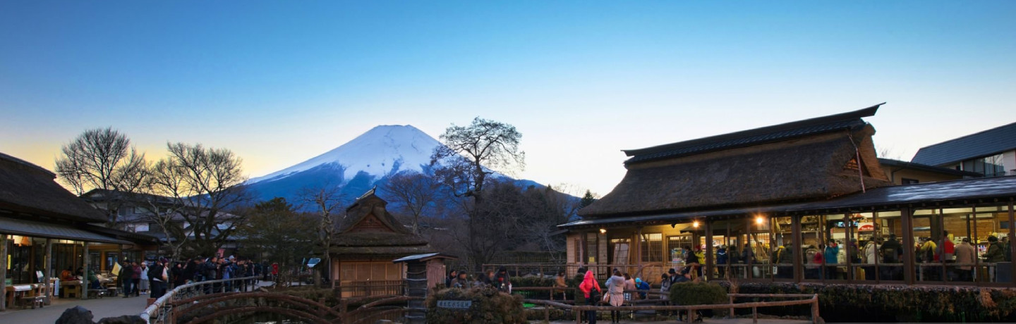 See Mt Fuji from Oshino Hakkai